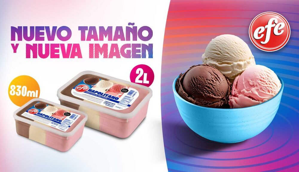 Helado Napolitano de Efe estrena tamaño - Agencia Carabobeña de Noticias