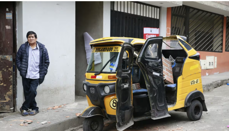 Mototaxista sismo en Lima
