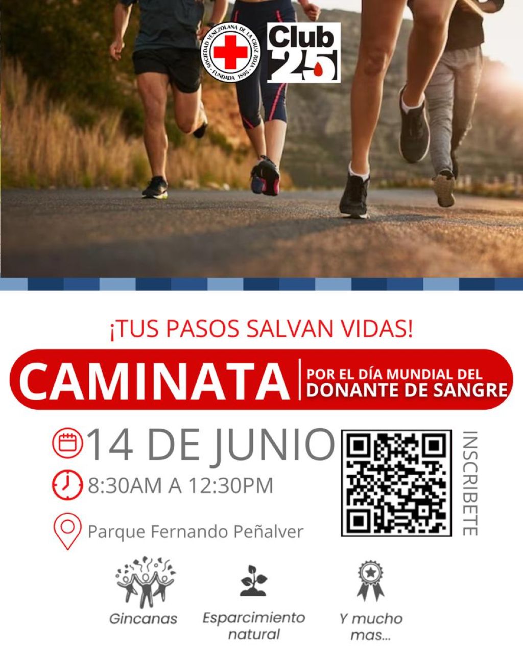 caminata por Día Internacional del Donante Voluntario de Sangre - Agencia Carabobeña de Noticias