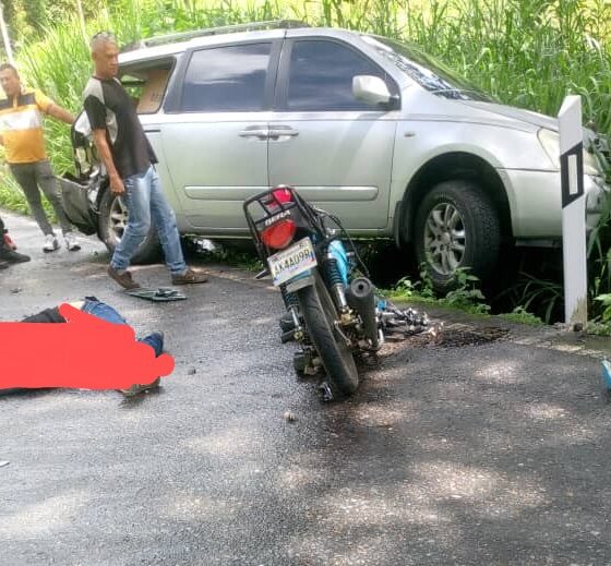 choque entre una moto-Agencia Carabobeña de Noticias – ACN – Sucesos