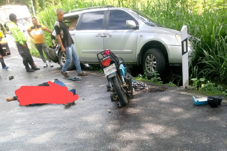 choque entre una moto-Agencia Carabobeña de Noticias – ACN – Sucesos