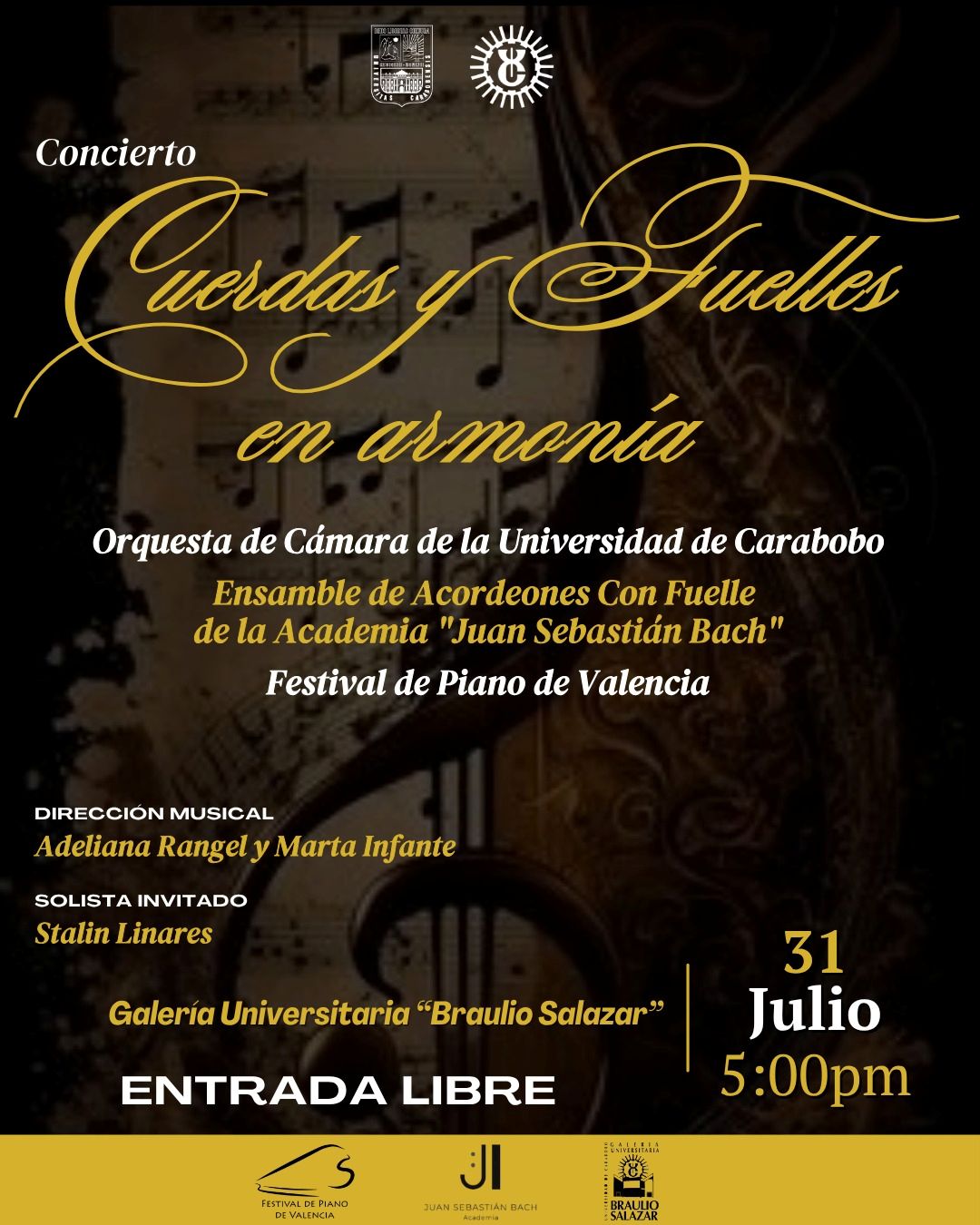 Concierto Cuerdas y Fuelles en Armonía - Agencia Carabobeña de Noticias