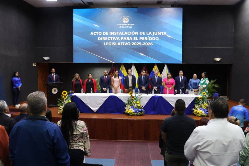 Instalada nueva directiva del Concejo Municipal de San Diego - Agencia Carabobeña de Noticias