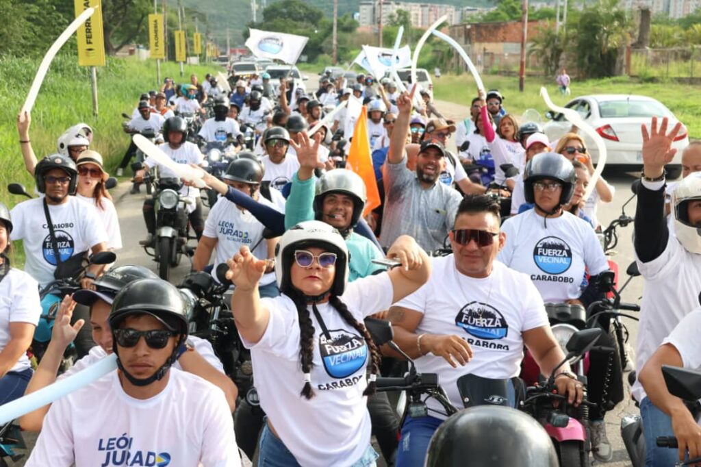 León Jurado encabezó caravana - Agencia Carabobeña de Noticias
