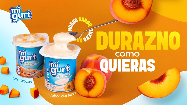 Migurt durazno