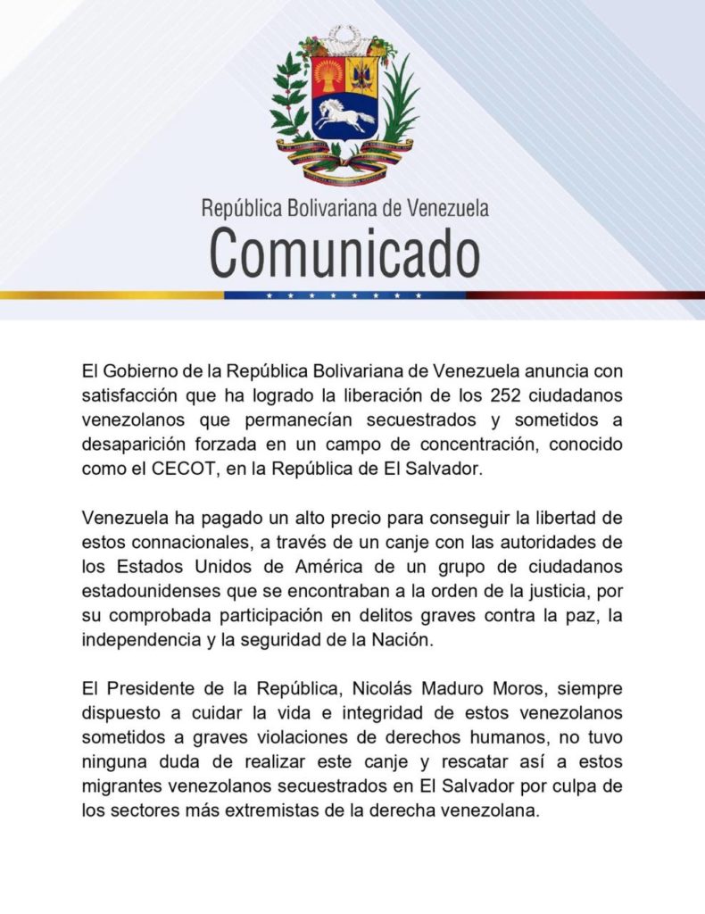 Venezolanos llegan desde El Salvador - Agencia Carabobeña de Noticias