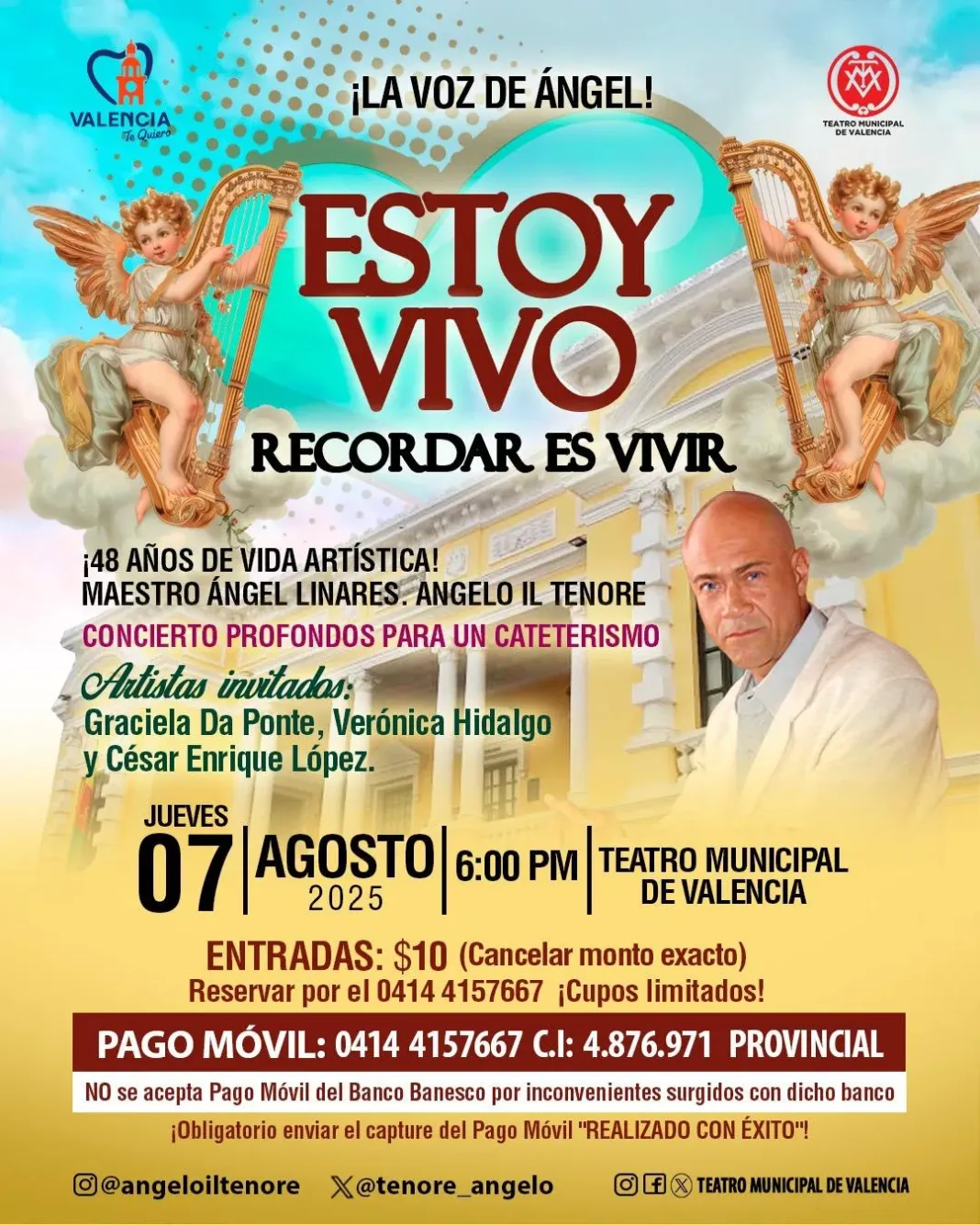 Ángel Linares celebra 48 años de trayectoria - Agencia Carabobeña de Noticias