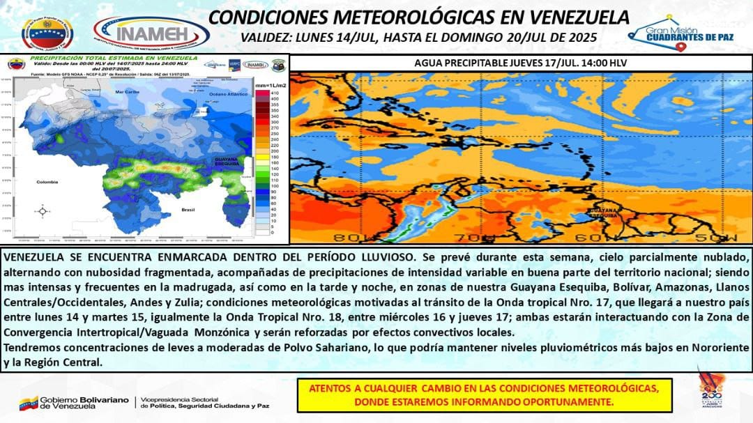 condiciones meteorológicas en Venezuela