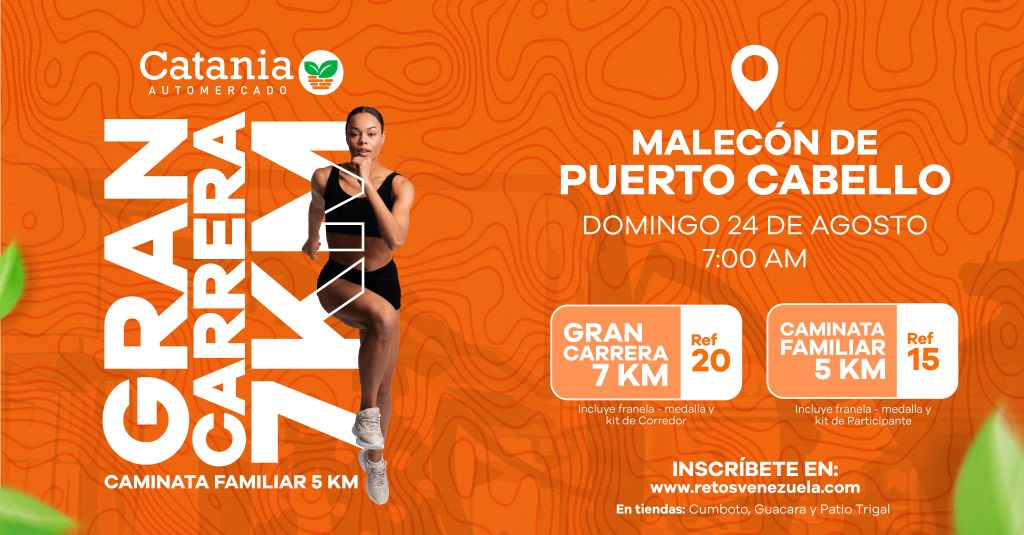 Gran Carrera y Caminata Familiar de Catania - Agencia Carabobeña de Noticias