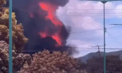 incendio en empresa de Los Guayos - Agencia Carabobeña de Noticias