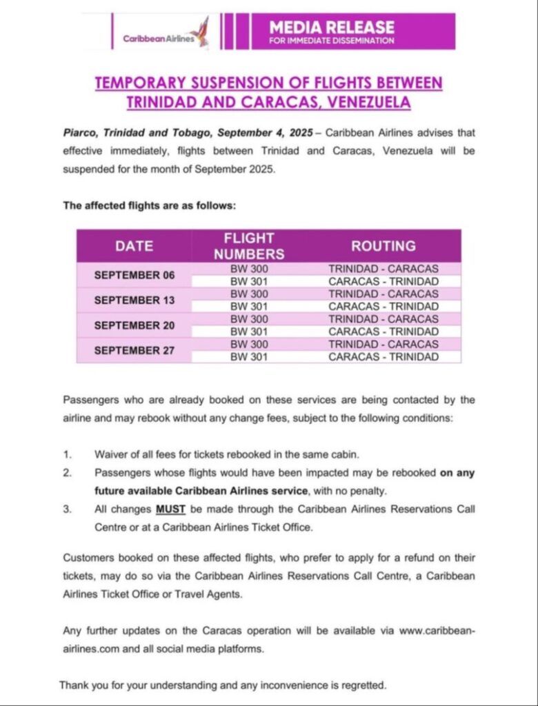 Caribbean Airlines - Agencia Carabobeña de Noticias