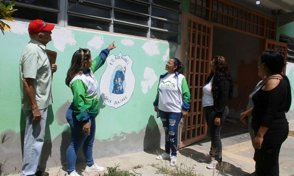 Trabajos de remodelación en E.B.E Arcángel San Rafael - Agencia Carabobeña de Noticias