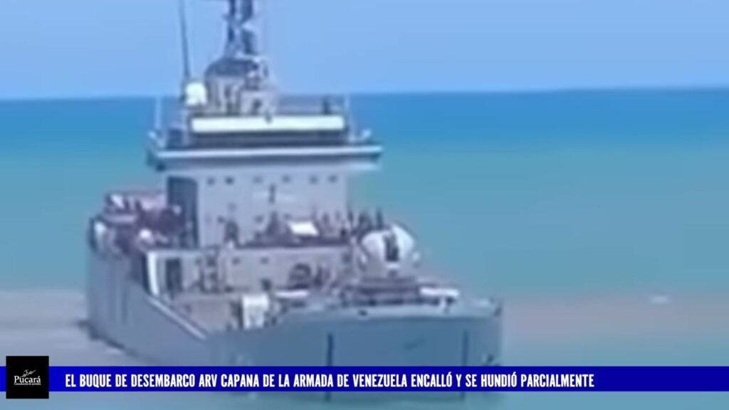 Encalló buque de desembarco de Armada - Agencia Carabobeña de Noticias