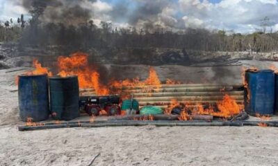 Fanb destruye material logístico para la minería ilegal en Amazonas - Agencia Carabobeña de Noticias