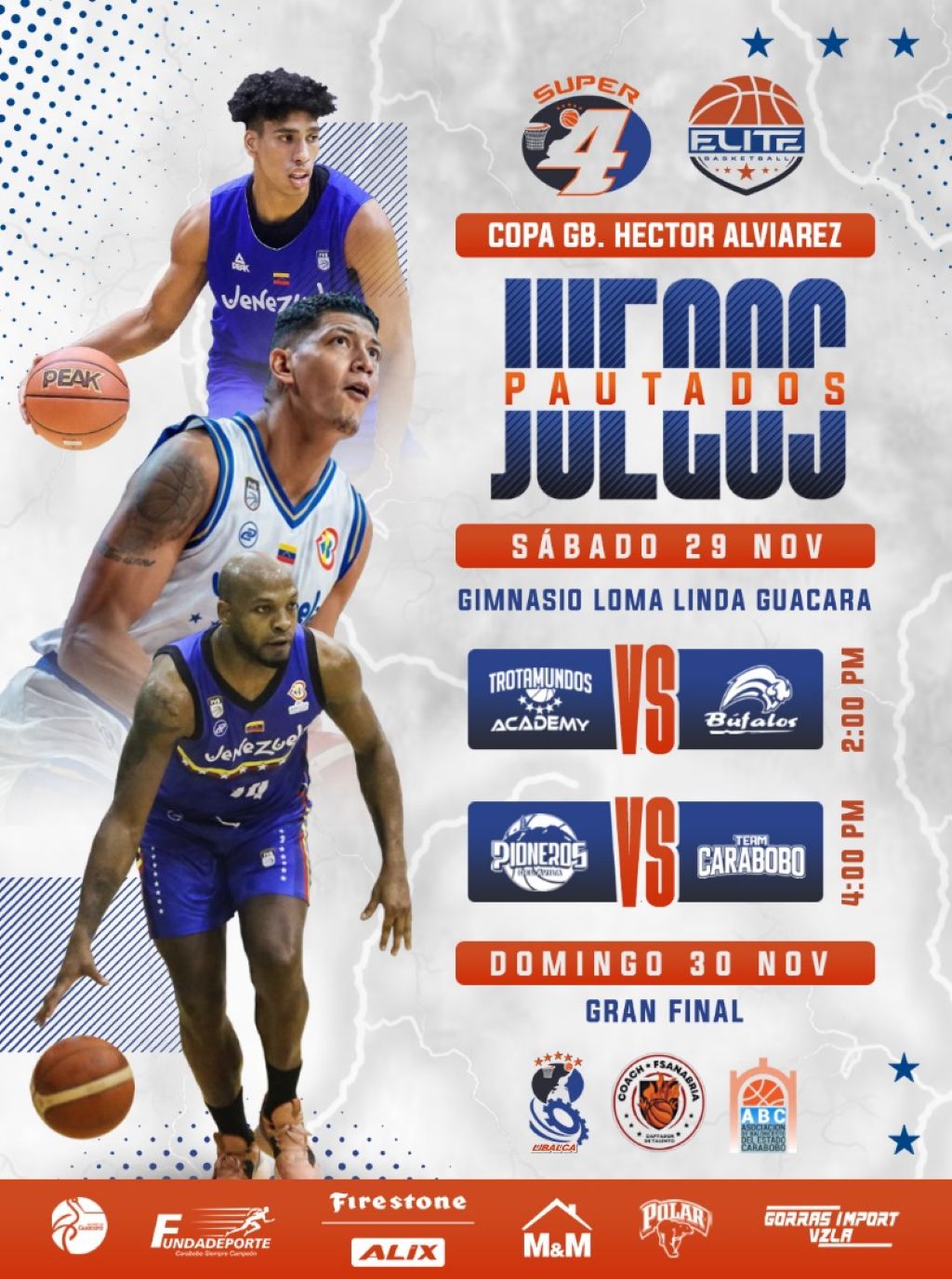 Leyendas de LPB y promesas del baloncesto en Super 4 Libalca - Agencia Carabobeña de Noticias