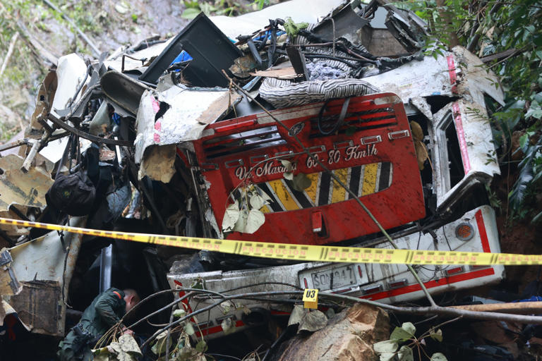 Accidente de autobús estudiantes