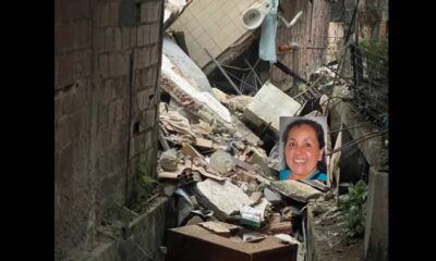 Derrumbe de una casa en Caracas - Agencia Carabobeña de Noticias
