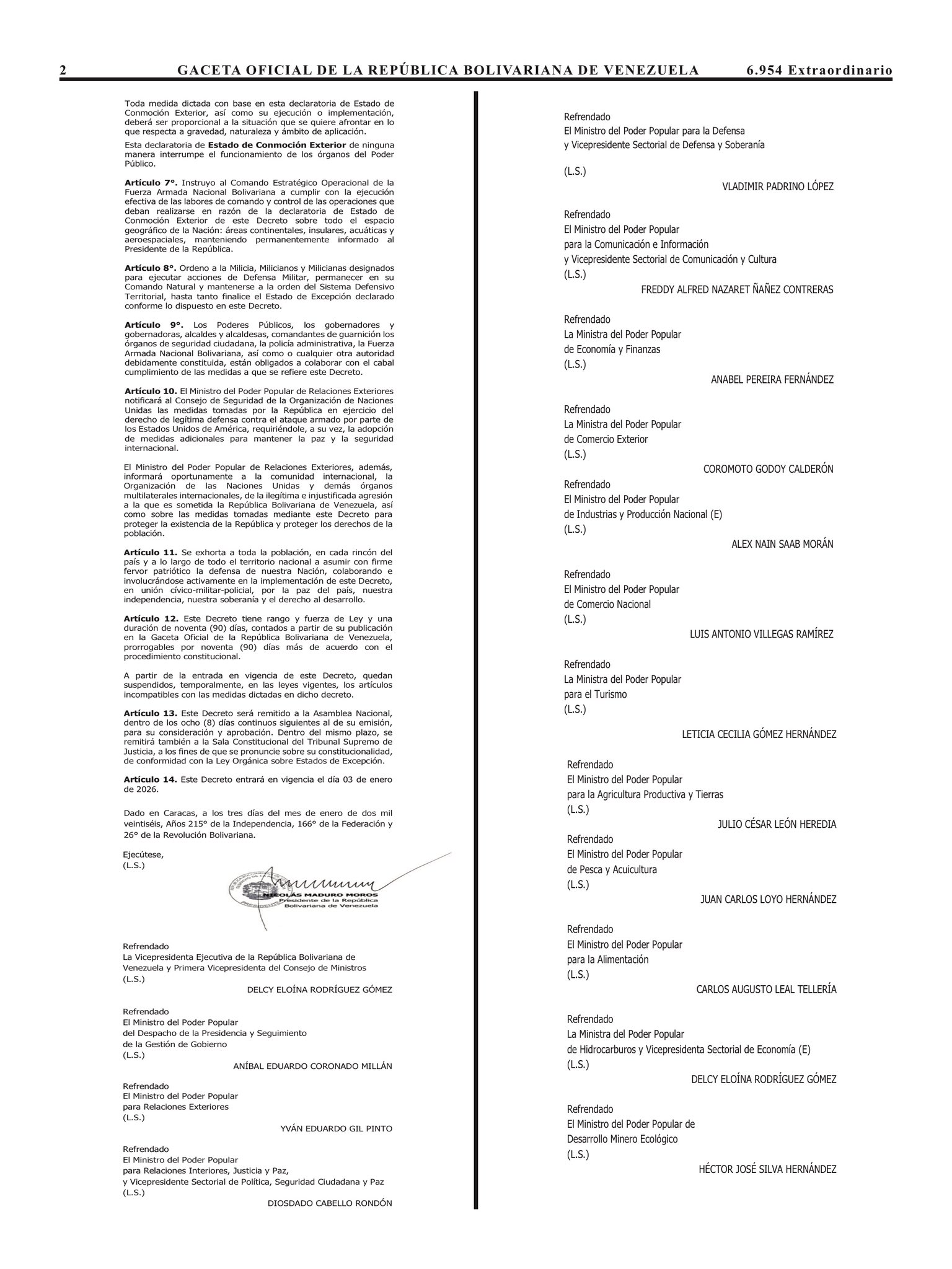 Captura para quien apoye ataque de EEUU - Agencia Carabobeña de Noticias
