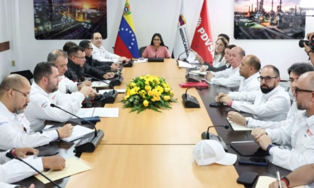 Delcy Rodríguez se reunió con autoridades de PDVSA - Agencia Carabobeña de Noticias