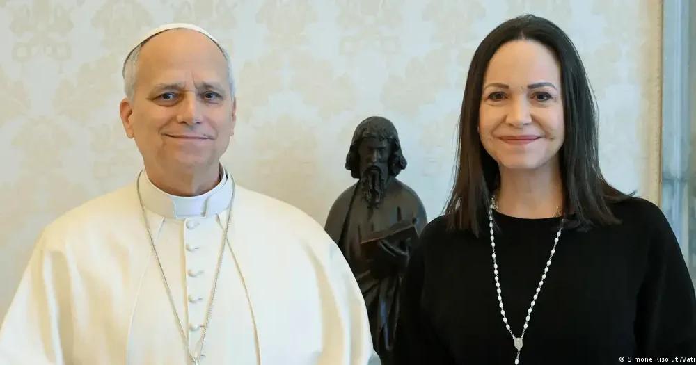 Machado pide al Papa interceder por liberación de presos políticos - Agencia Carabobeña de Noticias