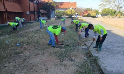 Plan de limpieza y desmalezamiento en la Maternidad del Sur - Agencia Carabobeña de Noticias