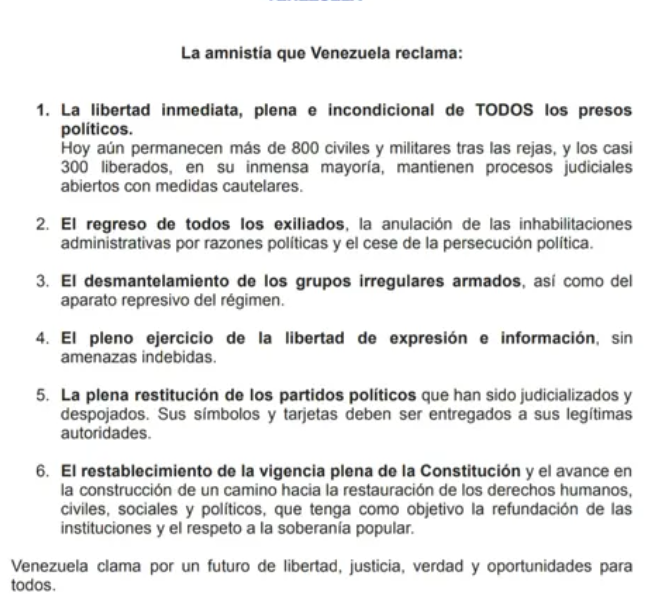 Plataforma Unitaria Ley de Amnistía