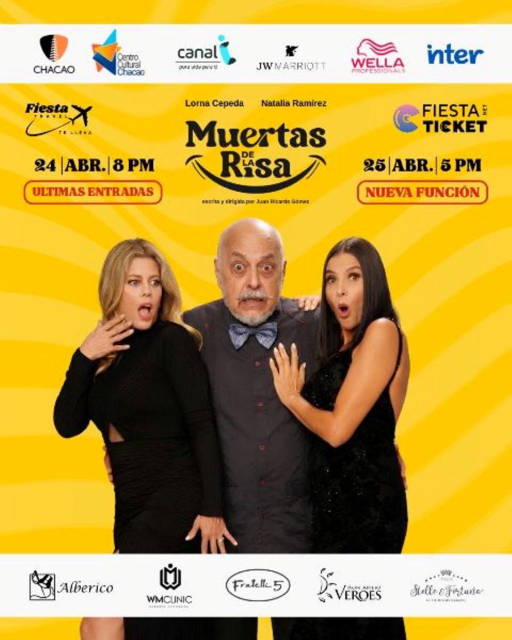 Claudio Nazoa y actrices de Yo soy Betty la fea juntos - Agencia Carabobeña de Noticias