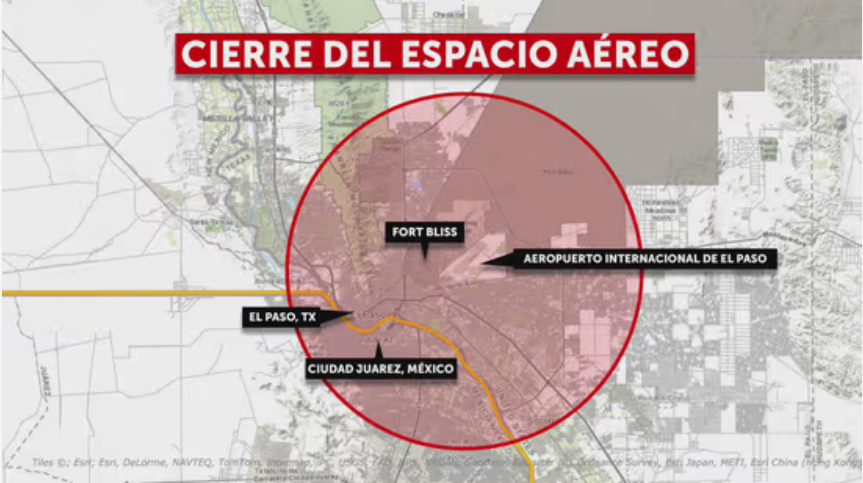 Estados Unidos restricción aérea en Texas
