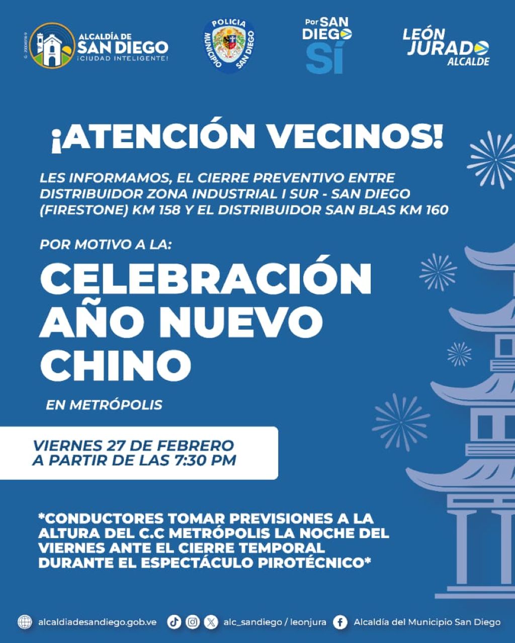 Policía de San Diego participa en seguridad por Nuevo Año Chino - Agencia Carabobeña de Noticias