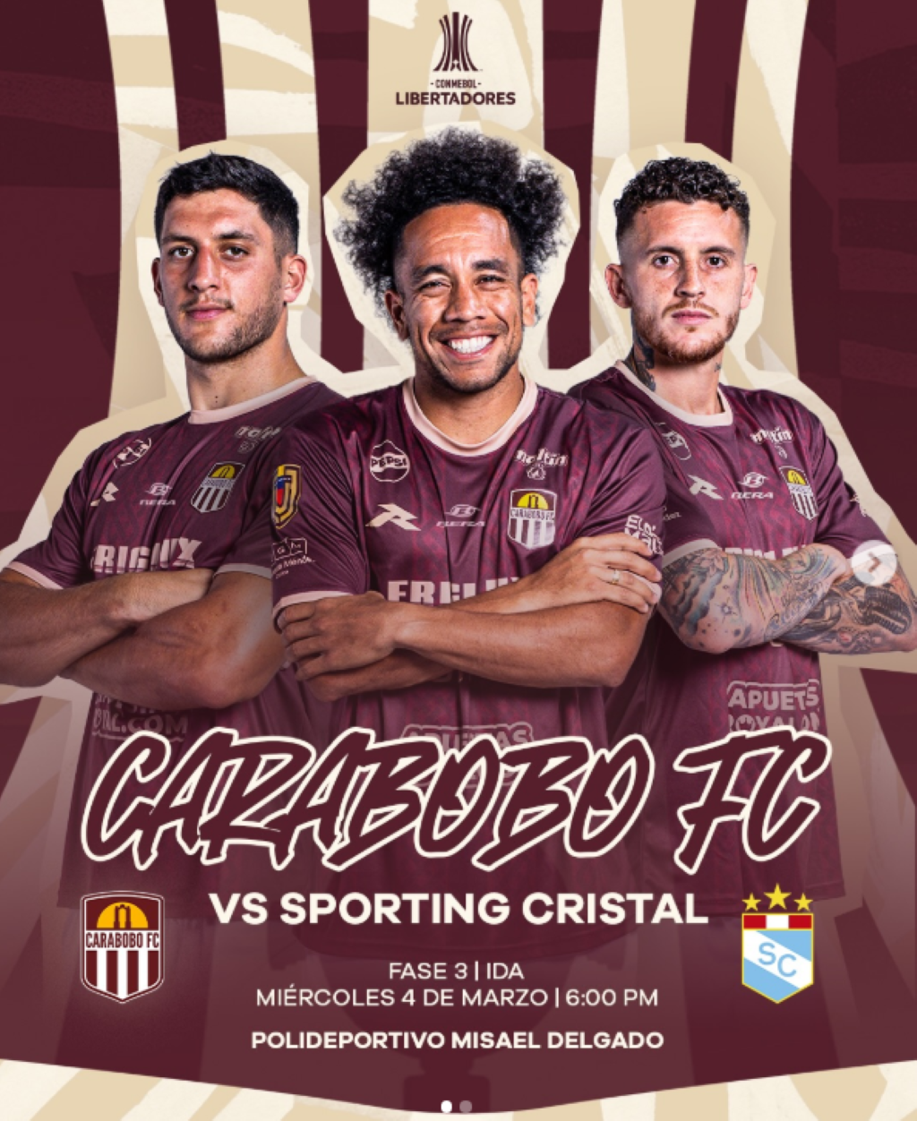 Carabobo recibe a Sporting Cristal - Agencia Carabobeña de Noticias
