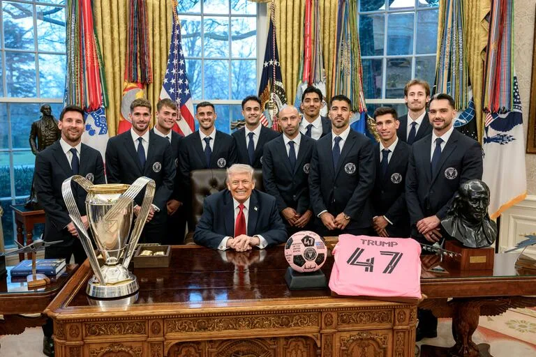 Messi junto a Trump - Agencia Carabobeña de Noticias