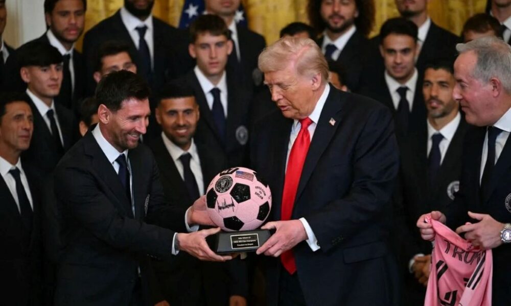 Messi junto a Trump - Agencia Carabobeña de Noticias