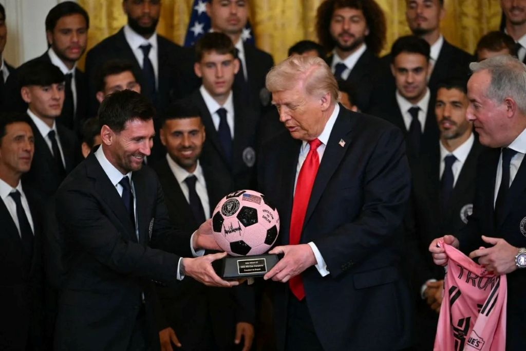 Messi junto a Trump - Agencia Carabobeña de Noticias