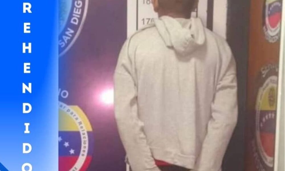 PoliSan Diego captura a sujeto - Agencia Carabobeña de Noticias