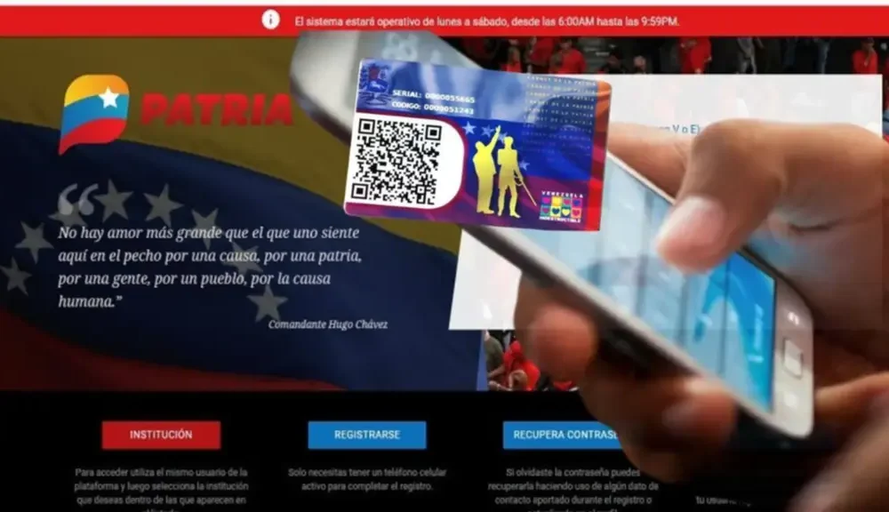 Sistema Patria activa nuevos pagos - Agencia Carabobeña de Noticias