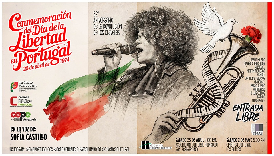 Caracas 52 aniversario Revolución de los Claveles