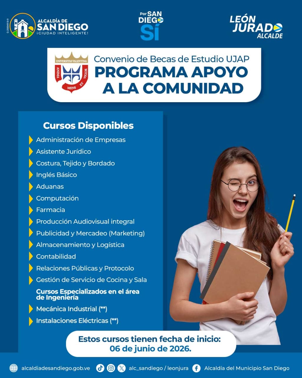 Cursos Alcaldía de San Diego-UJAP - Agencia Carabobeña de Noticias
