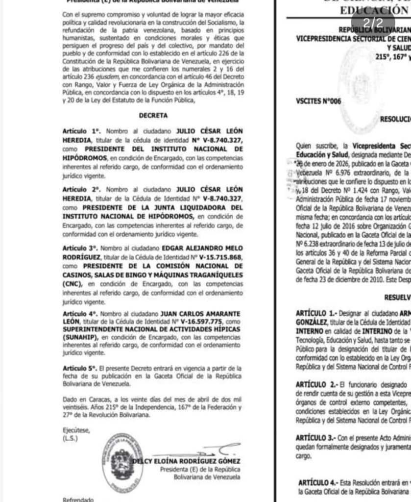 Julio León Heredia sustituye a Antonio Potro Álvarez - Agencia Carabobeña de Noticias