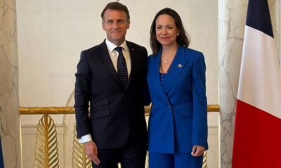 Macron recibe a María Corina Machado - Agencia Carabobeña de Noticias