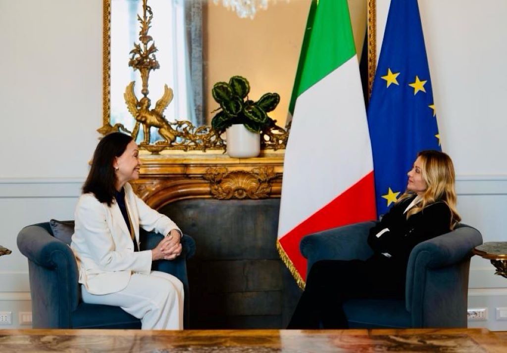 Meloni recibe a María Corina Machado - Agencia Carabobeña de Noticias