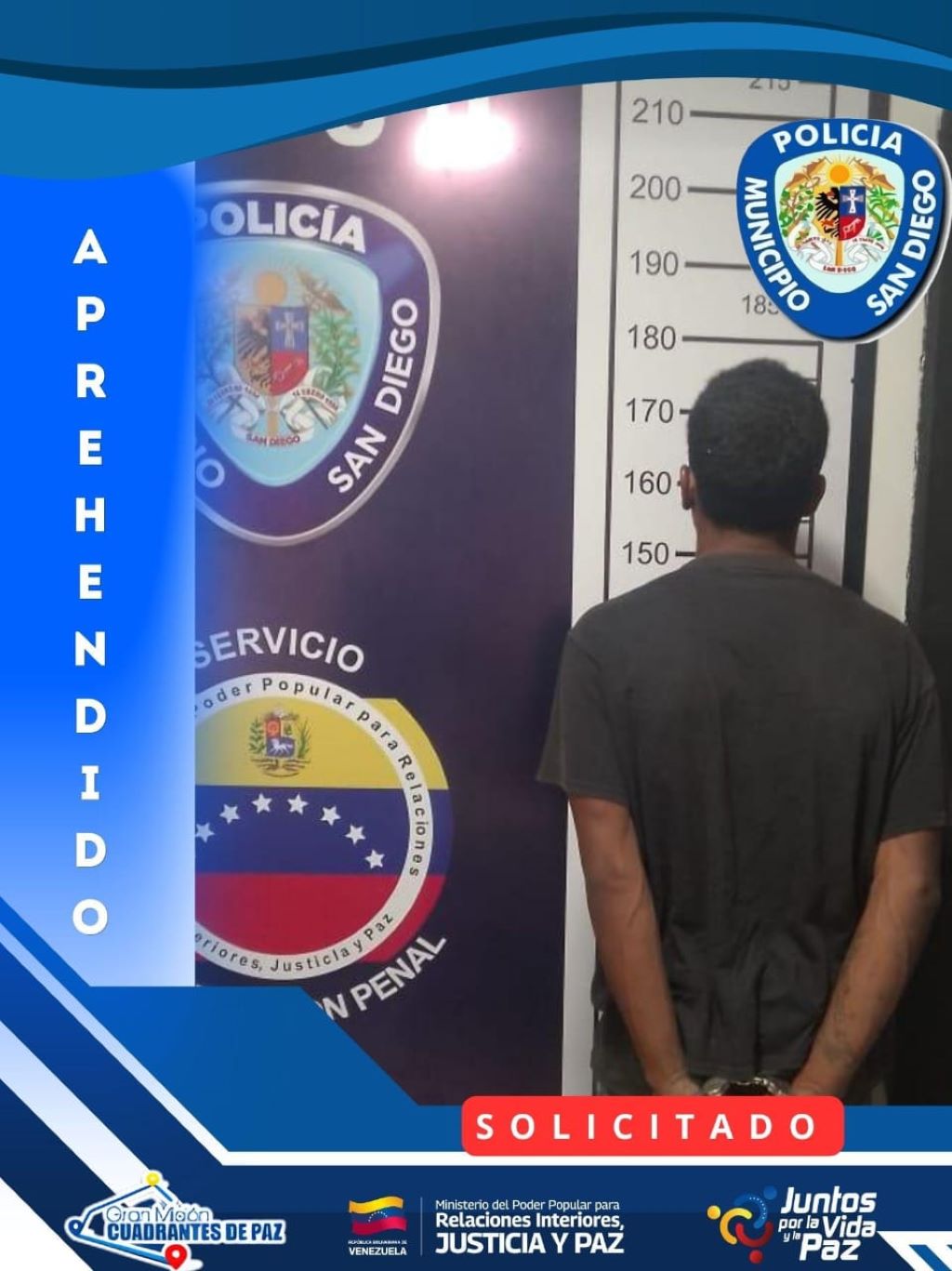 Policía de San Diego captura a sujeto - Agencia Carabobeña de Noticias