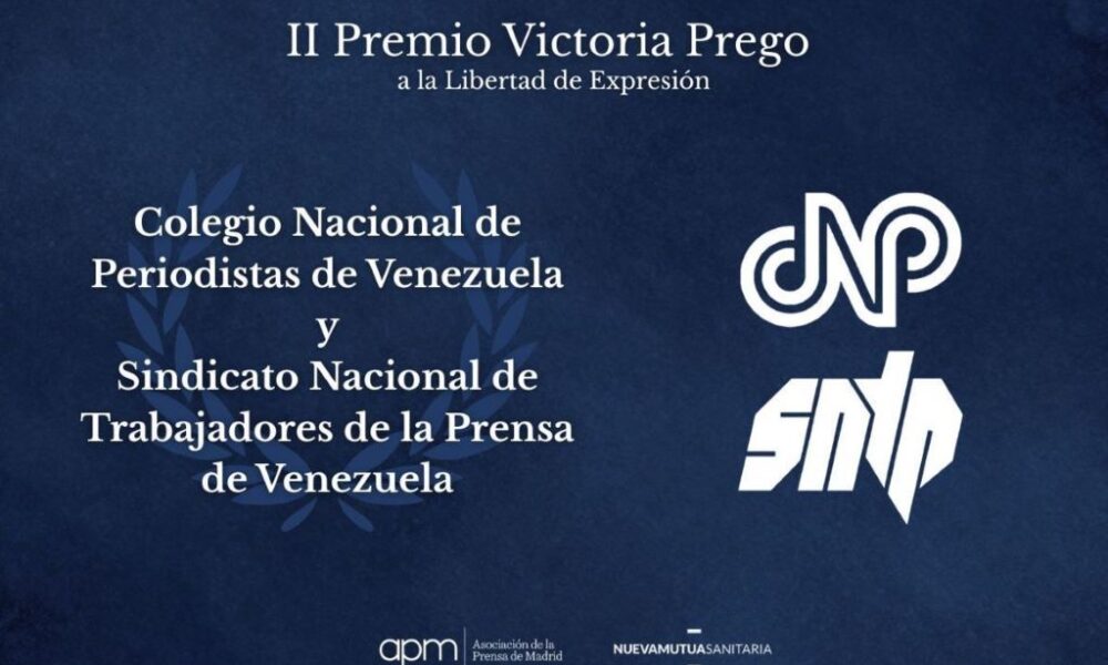 SNTP y CNP reciben Premio Victoria Prego - Agencia Carabobeña de Noticias