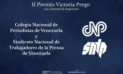 SNTP y CNP reciben Premio Victoria Prego - Agencia Carabobeña de Noticias