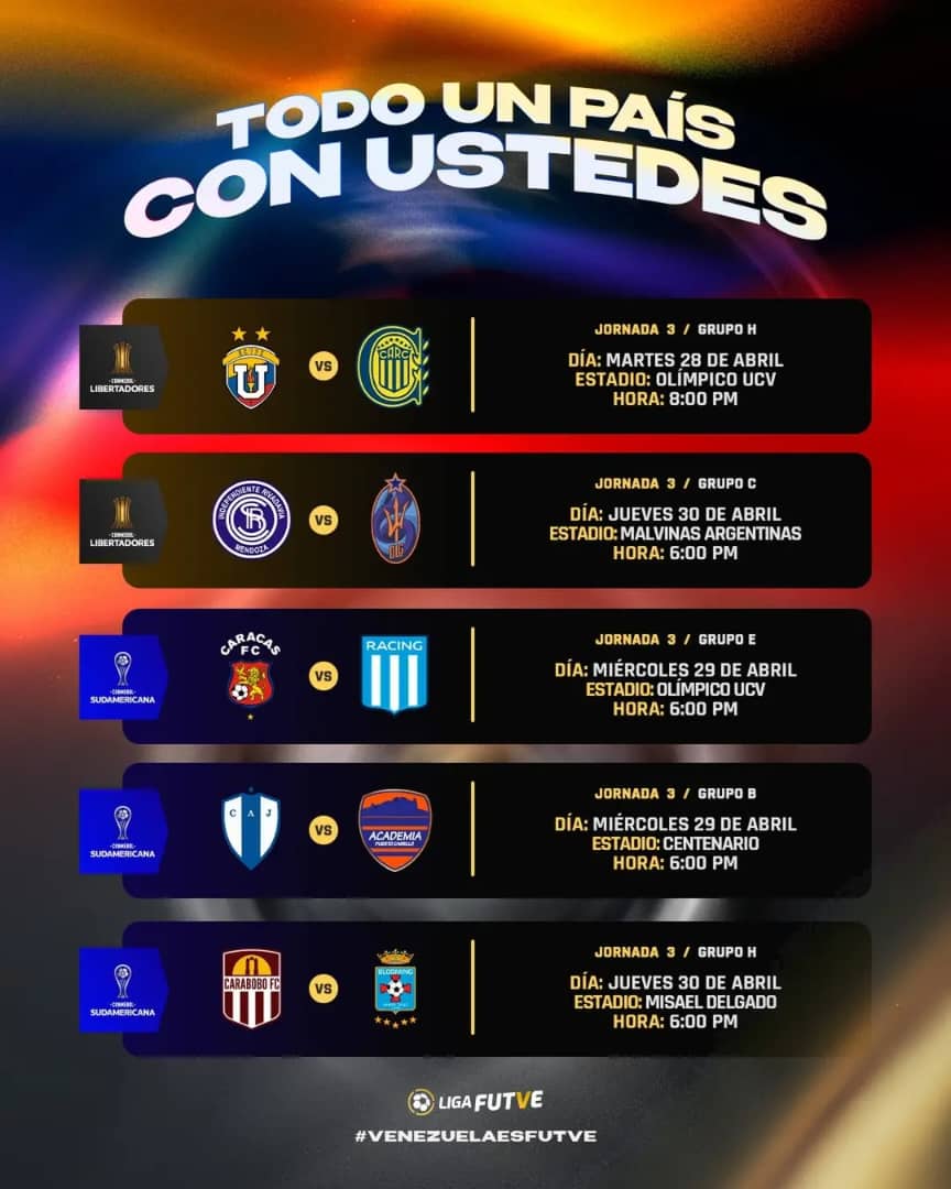UCV recibe a Rosario Central - Agencia Carabobeña de Noticias