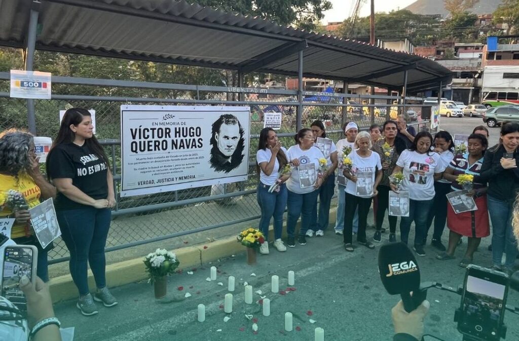 Familiares de presos políticos rinden homenaje a Víctor Quero - Agencia Carabobeña de Noticias