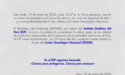 Temblor en Perú - Agencia Carabobeña de Noticias