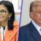 Trump ordena dejar de investigar a Delcy Rodríguez