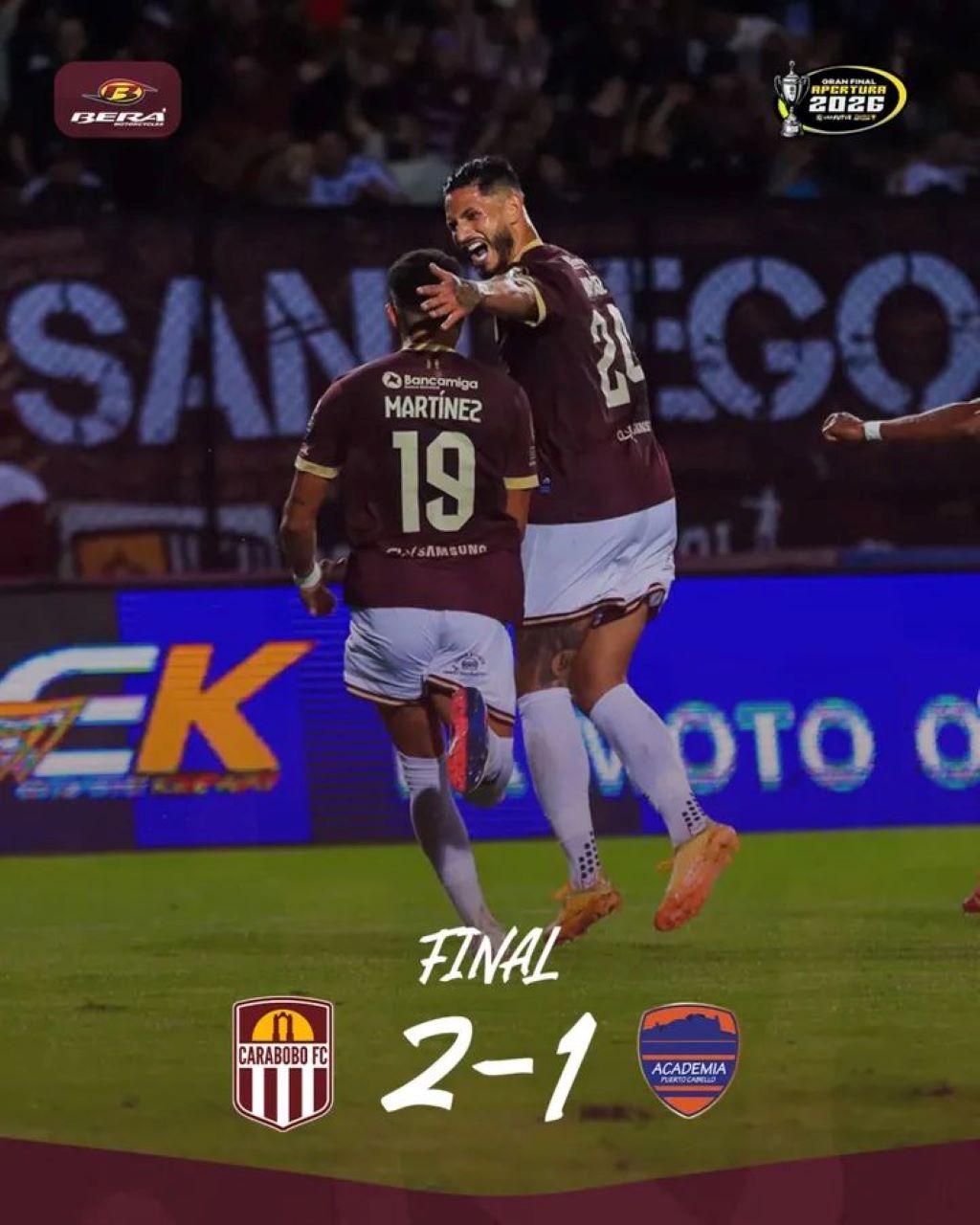 Carabobo campeón del Apertura 2026 - Agencia Carabobeña de Noticias