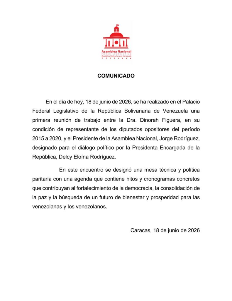 Gobierno y oposición acuerdan mesa - Agencia Carabobeña de Noticias