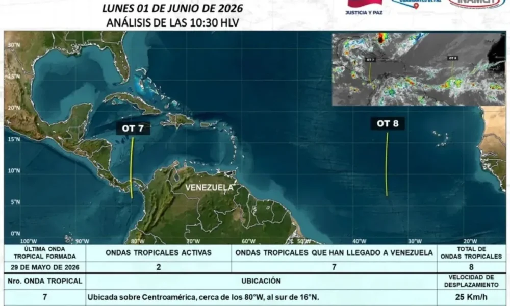 Inameh prevé ingreso de la octava onda tropical - Agencia Carabobeña de Noticias